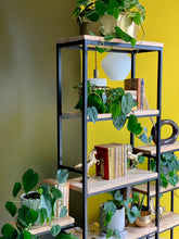 Load image into Gallery viewer, Steel & Wood Shelving Unit