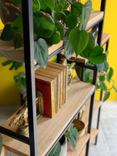 Load image into Gallery viewer, Steel & Wood Shelving Unit