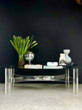 Load image into Gallery viewer, Lucite & Oval Glass Coffee Table