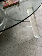 Load image into Gallery viewer, Lucite & Oval Glass Coffee Table