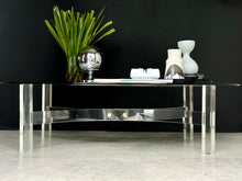 Load image into Gallery viewer, Lucite & Oval Glass Coffee Table