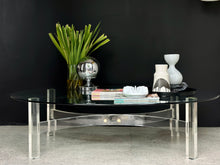 Load image into Gallery viewer, Lucite & Oval Glass Coffee Table