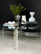 Load image into Gallery viewer, Lucite & Oval Glass Coffee Table
