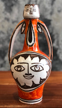Load image into Gallery viewer, La Musa orange Italian Mid-Century ceramic vase