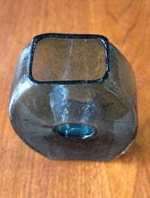 Load image into Gallery viewer, Vintage handblown blue glass vase
