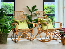 Load image into Gallery viewer, Vintage Cane Rocker