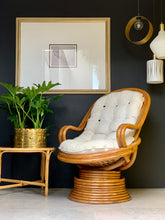 Load image into Gallery viewer, Vintage Cane Rocking / Swivel Chair
