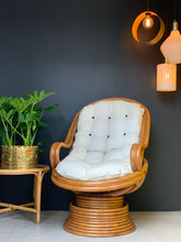 Load image into Gallery viewer, Vintage Cane Rocking / Swivel Chair