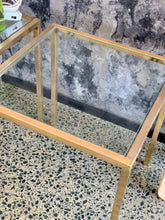 Load image into Gallery viewer, Pair of brass side tables