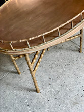 Load image into Gallery viewer, Vintage Brass Tray Table