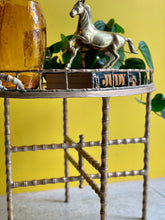 Load image into Gallery viewer, Vintage Brass Tray Table