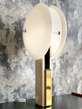 Load image into Gallery viewer, Mid-century Travertine & Brass Lamp