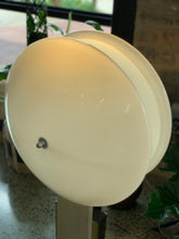 Load image into Gallery viewer, Mid-century Travertine & Brass Lamp