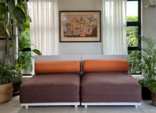 Load image into Gallery viewer, A Pair of Large Modular Lounge Chairs
