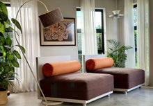 Load image into Gallery viewer, A Pair of Large Modular Lounge Chairs