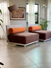 Load image into Gallery viewer, A Pair of Large Modular Lounge Chairs