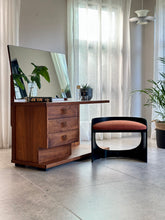 Load image into Gallery viewer, Retro Kiaat Dressing Table with Stool