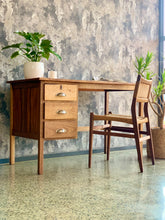 Load image into Gallery viewer, Retro desk with 3 drawers