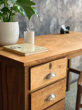 Load image into Gallery viewer, Retro desk with 3 drawers
