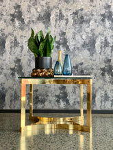Load image into Gallery viewer, Brass & Glass Coffee Table
