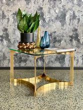 Load image into Gallery viewer, Brass & Glass Coffee Table