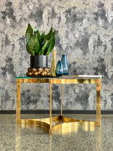 Load image into Gallery viewer, Brass & Glass Coffee Table