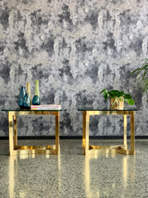 Load image into Gallery viewer, Pair of Brass & Glass Side Tables