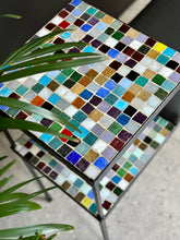 Load image into Gallery viewer, Steel Mosaic two-tiered Table / seat