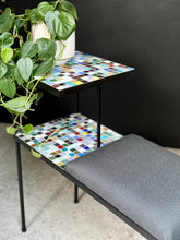 Load image into Gallery viewer, Steel Mosaic two-tiered Table / seat