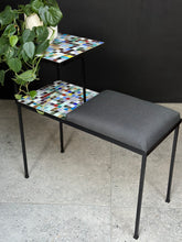 Load image into Gallery viewer, Steel Mosaic two-tiered Table / seat