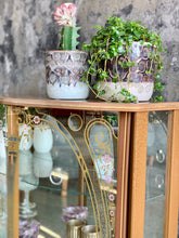 Load image into Gallery viewer, 50's Vintage display cabinet with gold detail