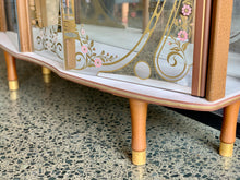 Load image into Gallery viewer, 50's Vintage display cabinet with gold detail