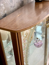 Load image into Gallery viewer, 50's Vintage display cabinet with gold detail