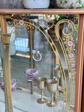 Load image into Gallery viewer, 50's Vintage display cabinet with gold detail