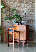 Load image into Gallery viewer, Mid-Century Entertainment Counter & Stools