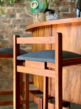 Load image into Gallery viewer, Mid-Century Entertainment Counter & Stools