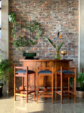Load image into Gallery viewer, Mid-Century Entertainment Counter & Stools