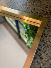 Load image into Gallery viewer, Brass framed mirror
