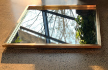 Load image into Gallery viewer, Brass framed mirror