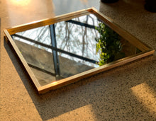 Load image into Gallery viewer, Brass Framed Mirror