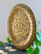 Load image into Gallery viewer, Vintage Handcrafted Brass Tray