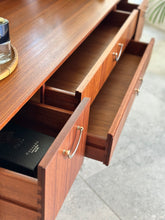 Load image into Gallery viewer, Mid-Century “Meredew” Dressing Chest & Swivel side Mirrors