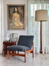Load image into Gallery viewer, Mid-Century Floor Lamp with Brass Feet