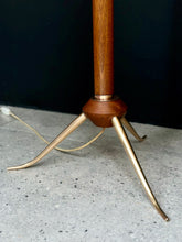 Load image into Gallery viewer, Mid-Century Floor Lamp with Brass Feet