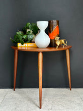Load image into Gallery viewer, Mid-Century Half Moon Side Table