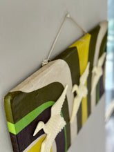Load image into Gallery viewer, Retro Ducks on Fabric Covered Board