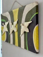 Load image into Gallery viewer, Retro Ducks on Fabric Covered Board
