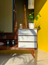Load image into Gallery viewer, Retro Dresser With Mirror