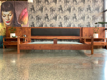 Load image into Gallery viewer, Mid-Century King size Headboard & Bed set