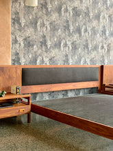 Load image into Gallery viewer, Mid-Century King size Headboard & Bed set